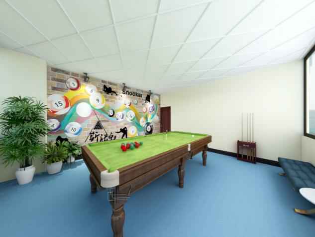 大型健身房台球室 大型健身房台球室